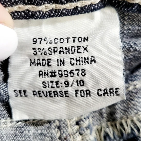 Hydraulic Womens Capri Jeans 9/10 Dark Wash Stretch Bootcut Cropped Distressed - Picture 12 of 14